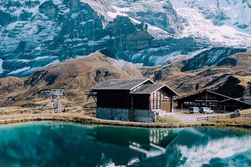 Swiss Alps alpine lake — Switzerland